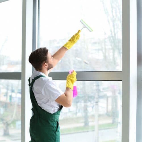 Professional Cleaning Office Windows