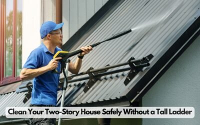Pressure Wash Your Two-Story House Safely from the Ground